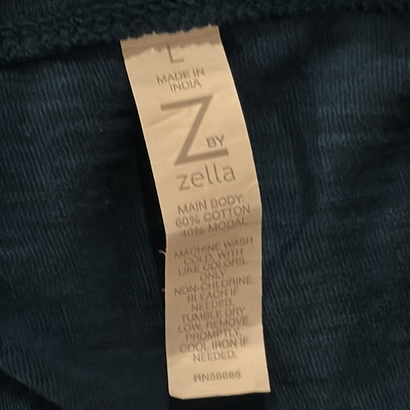 Z for Zella NWT Easy Day Slub Tee Shirt in Teal Seagate - Picture 7 of 7